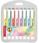 Textmarker STABILO swing cool, pastell, 8-er Etui, sortiert