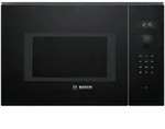 BOSCH BEL554MB0: Kompakte Einbau-Mikrowelle mit LED-Touchdisplay, Serie 6, Schwarz