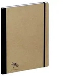 Notizbuch A4 Pur, 192 Seiten, kariert, natur