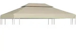 vidaXL Pavillon-Dachplane Ersatzdach 310 g/m2 Beige 3&times;4 m