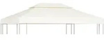 vidaXL Pavillon-Ersatzdach 310 g/m2 Cremewei&szlig; 3x4 m