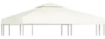 vidaXL Pavillon-Ersatzdach 310 g/m2 Cremewei&szlig; 3x3 m