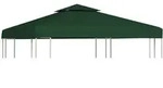 vidaXL Pavillon-Ersatzdach 310 g/m2 Gr&uuml;n 3x3 m