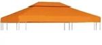 vidaXL Pavillon-Ersatzdach 310 g/m2 Orange 3x4 m