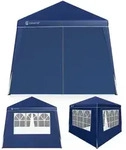 CASARIA&reg; Set 3x3m Pavillon und 4x Seitenteil blau