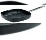 GSW Grillpfanne Gastro traditionell Titanium 28 x 28 x 5,7cm, induktionsgeeignet,