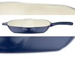GSW Gusseisen Grillpfanne Blue Magic 27 x 27 x 4,5cm mit 2 Ausg&uuml;ssen,