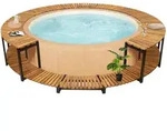 vidaXL Whirlpool-Verkleidung 273x53 cm Akazie Massivholz