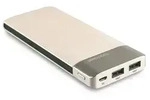 Ultron Powerbank RealPower PB-8000 Fashion Champagner lederoptik