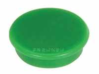 Magnet rund, 13 mm, 100 g, 10 Stück, grün