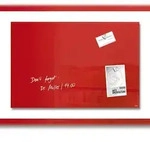 Sigel GL122 Glas-Magnettafel / Magnetboard Artverum, 40x60 cm, rot