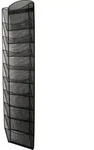 helit Wand-Prospekthalter Mesh H6260195 DIN A4 10F&auml;cher Stahl sw