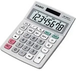 Casio Tischrechner MS-88ECO 8-stelliges Display Grau