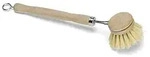 Sp&uuml;lb&uuml;rste rund Fibre Holz roh Durchmesser 40 mm Rundkopf