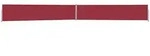 vidaXL Ausziehbare Seitenmarkise 140x1200 cm Rot