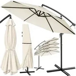 Kingsleeve Sonnenschirm Ampelschirm Alu &Oslash; 300 cm UV Schutz 30+ neigbar Kurbel