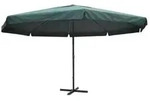 vidaXL Gr&uuml;ner Aluminium-Sonnenschirm 500 cm Atlas Panorama Signature-Modell