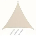 UPF50+ UV Sonnensegel 2x2x2 Polyester Dreieck Wasserabweisend Garten Segel Beige