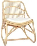 vidaXL Rattanstuhl Leinen