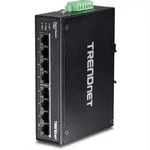 TRENDnet TI-G80 8-Port Geh&auml;rteter Industrieller Gigabit DIN-Rail Switch