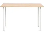 vidaXL Esstisch 120x60x73 cm Eiche und wei&szlig;es Atlas Factory-Modell