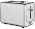 Solis Zwei-Schlitz Toaster, 6 Stufen, Kr&uuml;melschublade, silber