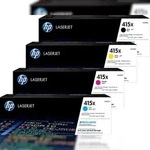 HP 415X 4er Pack // Cyan, Gelb, Magenta, Schwarz // Original LaserJet Toner W2030X,