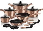 BerlingerHaus Copper Metallic Line Kochtopf-Set 15-teilig
