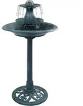 vidaXL Vogelbad mit Springbrunnen Gr&uuml;n 50&times;91 cm Kunststoff