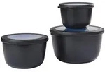 Mepal CIRQULA Multisch&uuml;ssel rund 3er Set (0,5l 1l 2l) Nordic Black