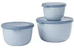 Mepal CIRQULA Multisch&uuml;ssel rund 3er Set (0,5l 1l 2l) Nordic Blue