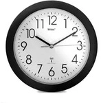 Mebus 52450 Wanduhr Digitale Wanduhr Rund Schwarz