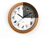 MAXXMEE Wanduhr mit Vogelstimmen - 25cm
