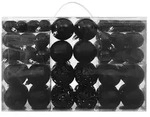 vidaXL 100-tlg. Weihnachtskugel-Set Schwarz