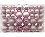 vidaXL 100-tlg. Weihnachtskugel-Set Rosa