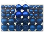 vidaXL 100-tlg. Weihnachtskugel-Set Blau