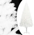 vidaXL K&uuml;nstlicher Weihnachtsbaum Naturgetreue Nadeln Wei&szlig; 210 cm