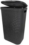 Curver W&auml;schekorb Infinity 60L grau mit Deckel