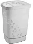 ROTHO Flowers W&auml;schebox "Flowers" 55 l grau
