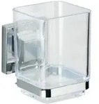 WENKO Vacuum-Loc&reg; Zahnputzbecher Mod. Quadro Edelstahl