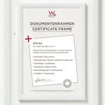 walther + design Trendstyle Kunststoff Bilderrahmen, weiss, 21 x 29,7 cm