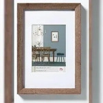 walther + design Fiorito Holz Bilderrahmen 15x20 cm, NUSSBAUM