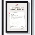 walther + design Construction PS-Rahmen, schwarz, 21 x 29,7 cm
