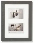 walther + design Home Holz Galerierahmen 2x 10x15 cm GRAU