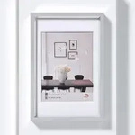 Steel Style Kunststoff Bilderrahmen 13x18 cm SILBER