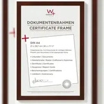 walther + design Peppers Holz Bilderrahmen 21x29,7 cm (DIN A4) NUSSBAUM