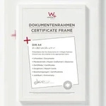 walther + design Peppers Holz Bilderrahmen 21x29,7 cm (DIN A4) POLARWEISS