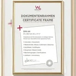 walther + design Galeria Kunststoff Bilderrahmen, gold, 21 x 29,7 cm