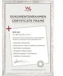 walther + design Peppers Holz Bilderrahmen 21x29,7 cm (DIN A4) SILBER