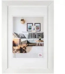 walther + design Nizza Holz Bilderrahmen, weiss, 9 x 13 cm